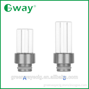 2015 latest glass and stainless drip tip, 510 glass long and short drip tip wholesale sales by Greenway